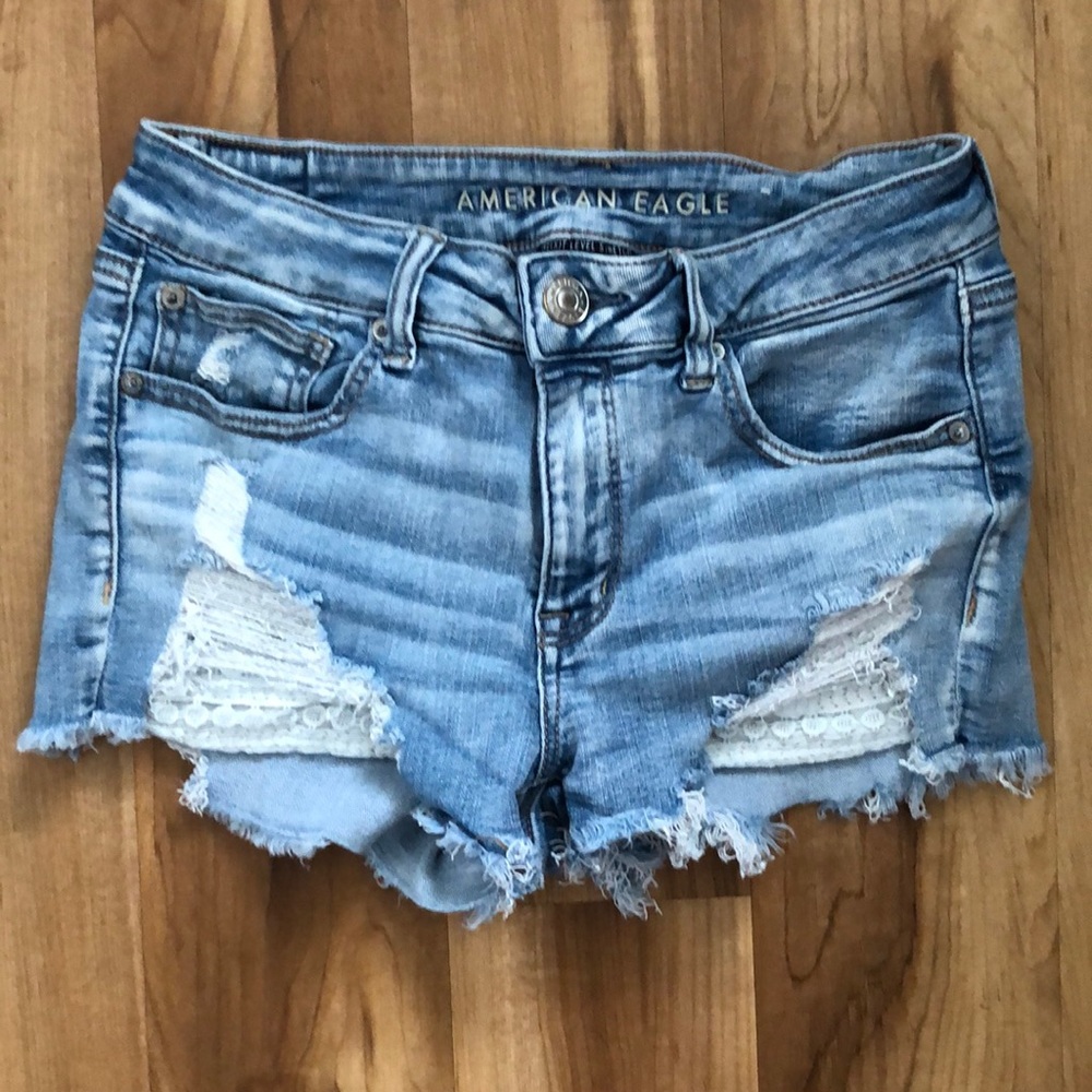 American Eagle ripped shorts